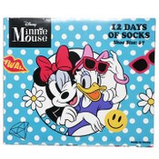 Wholesale - MINNIE MOUSE 12-DAYS OF SOCKS BOX SET C/P 12, UPC: 193159230579